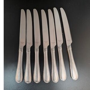 Reed & Barton Berkshire Stainless Steel Dinner Knives Set of 7 Silverware
